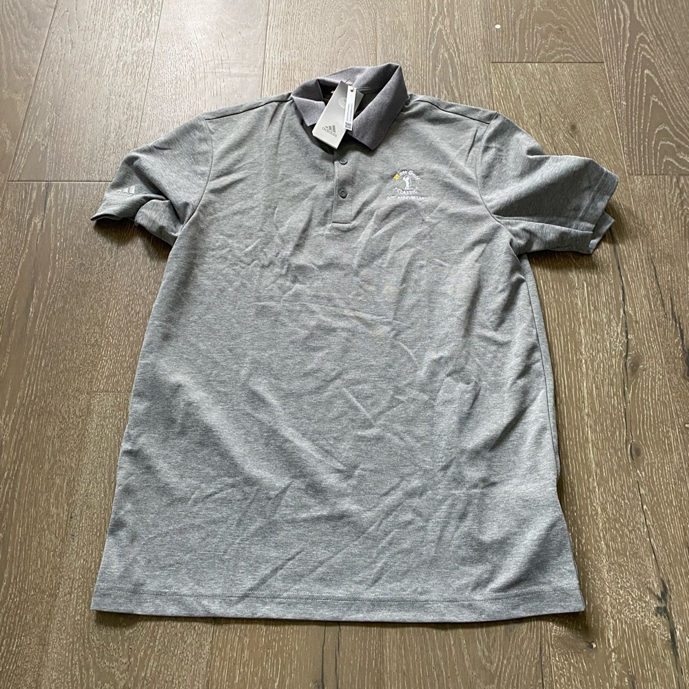 Adidas performance embroidered golf polo